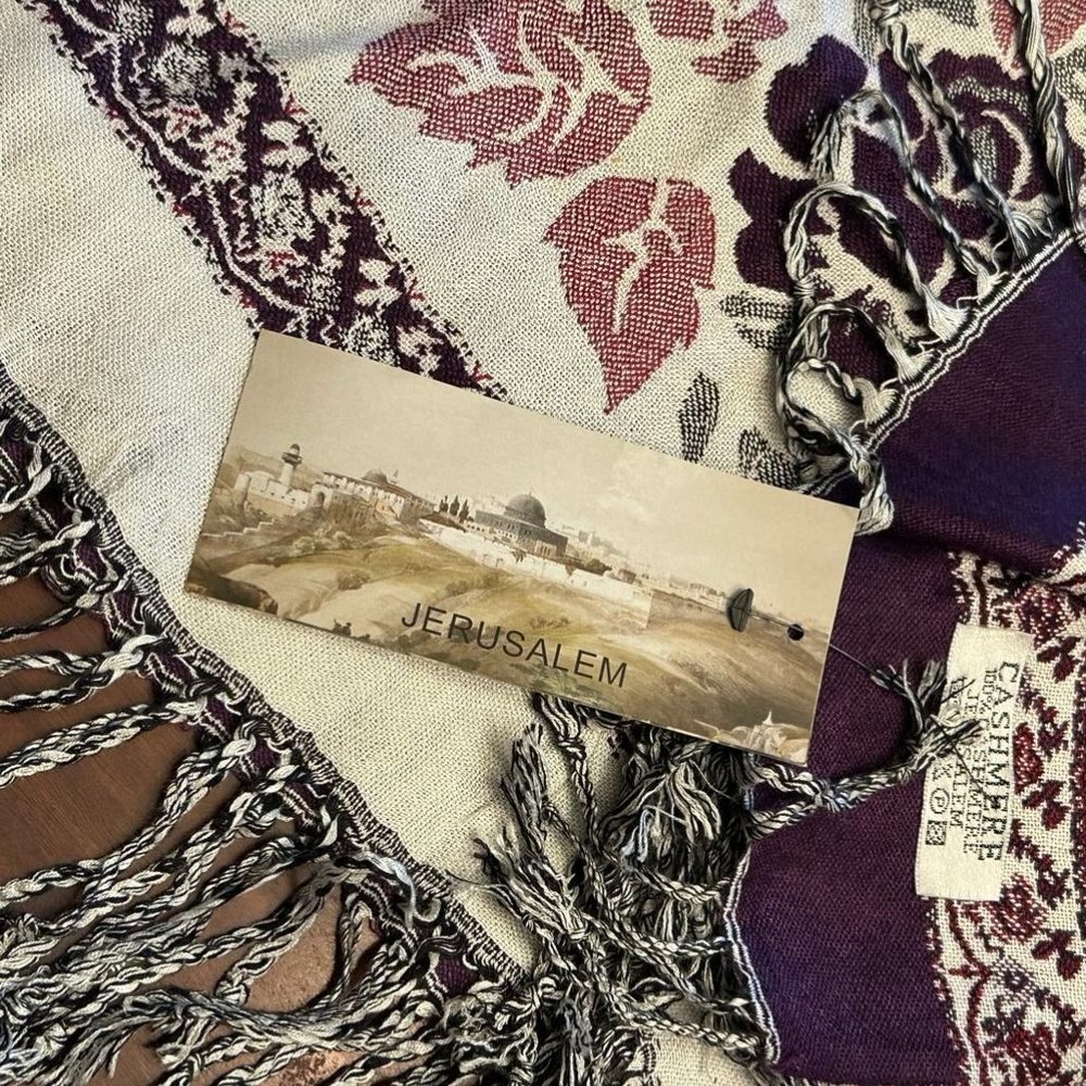 Jerusalem Souvenir 100% Cashmere Scarf - NWT